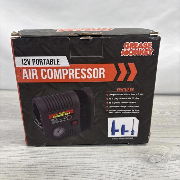 Grease Monkey 300psi 12V Portable Air Compressor - Picture 3 of 12